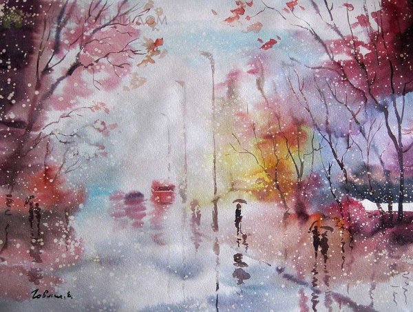 Евгений Гавлин акварель