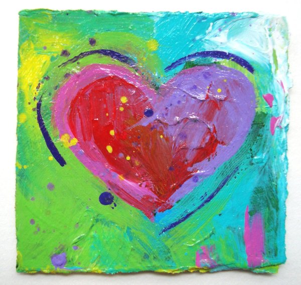 Сердечко красками