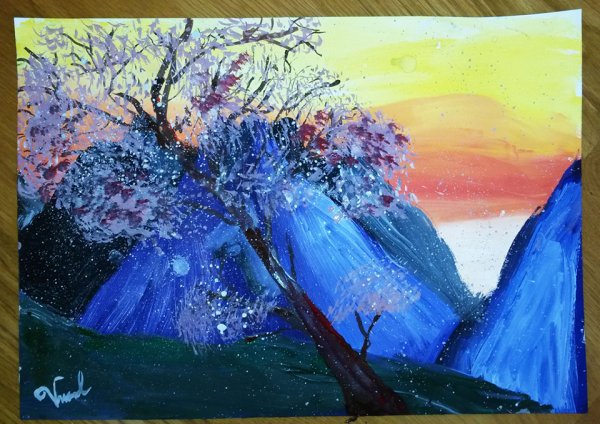 Рисование гуашью