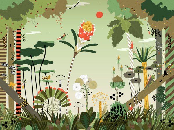 Городские джунгли рисунок