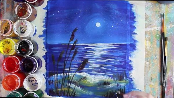 Живопись красками , гуашью