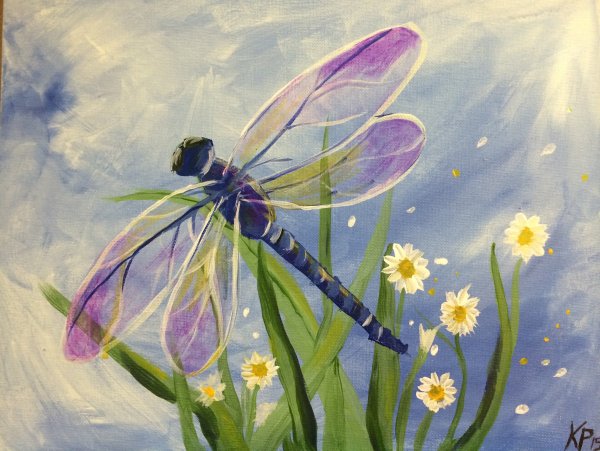 Бабочки Стрекозы в живописи