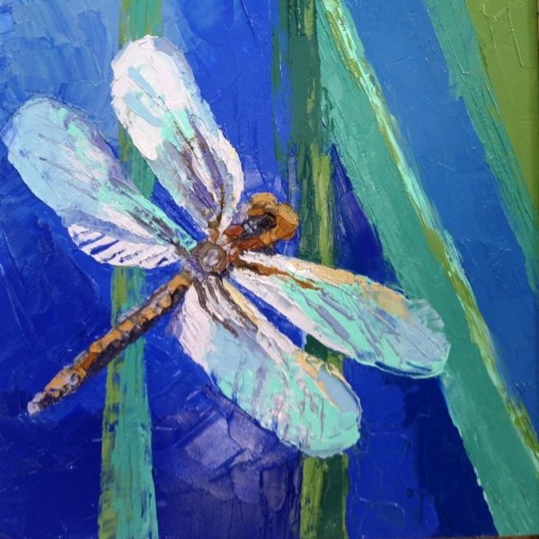 Стрекоза живопись