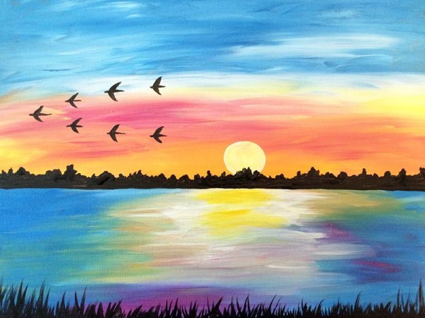 Краски весеннего заката