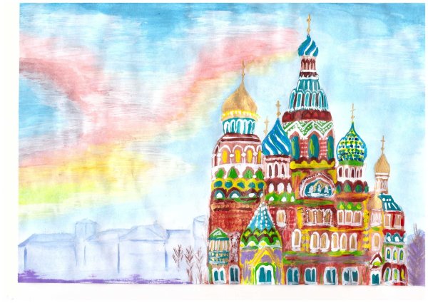 Москва рисунок для детей