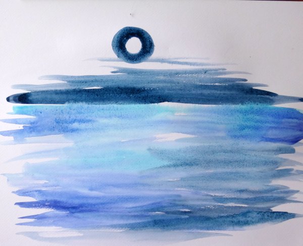 Рисуем воду акварелью