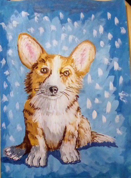 Животные гуашью