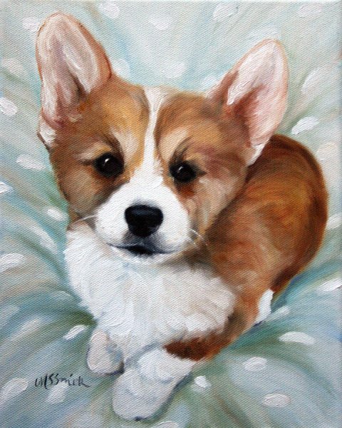 Корги на картинах известных художников