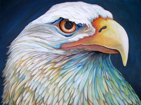 Орел акрилом