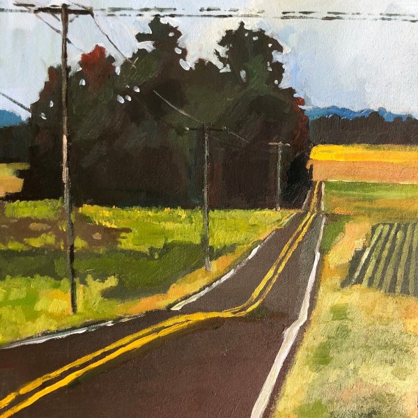 Дорога рисованная