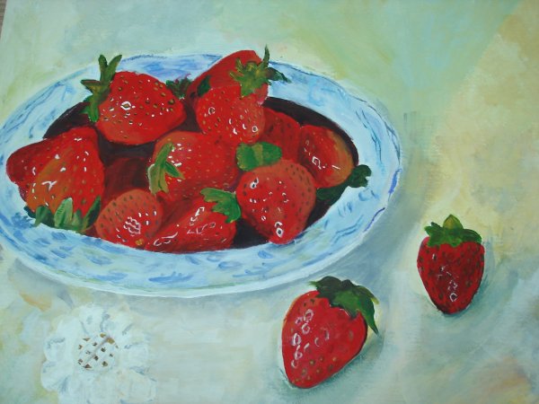 Рисование клубники