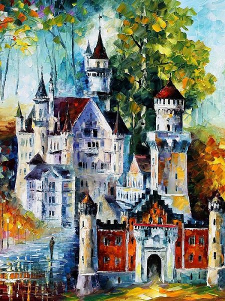 Замок гуашью