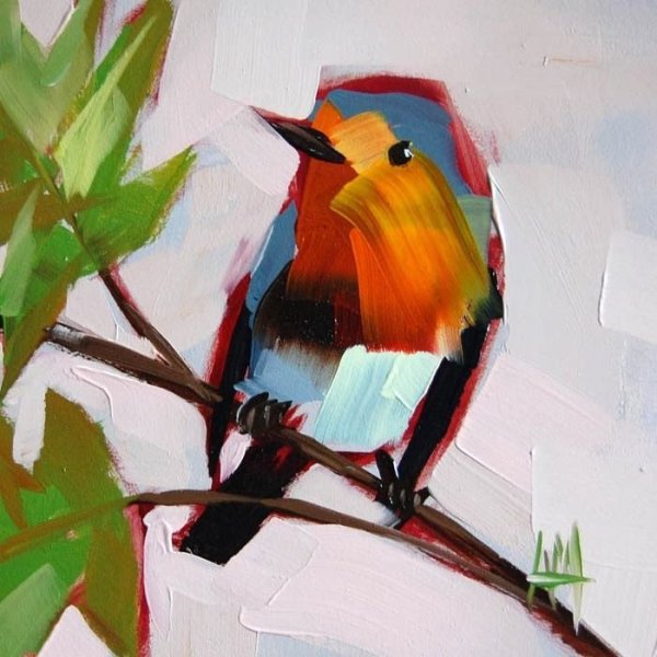 Птицы живопись акрил