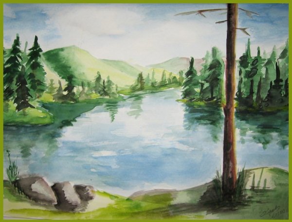 Пейзажи для срисовывания леса