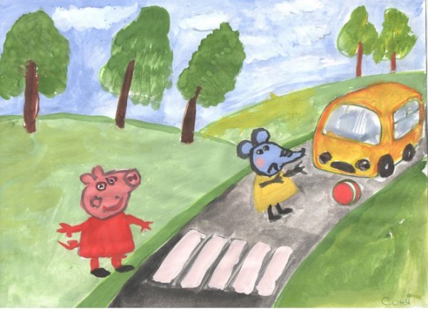 Конкурс рисунков ГИБДД детский