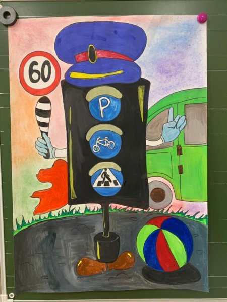 Рисунок по правилам дорожного движения