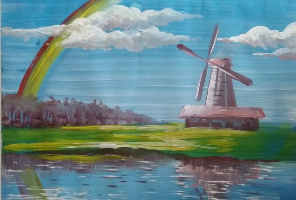 Олег Бирюков мастер класс гуашь