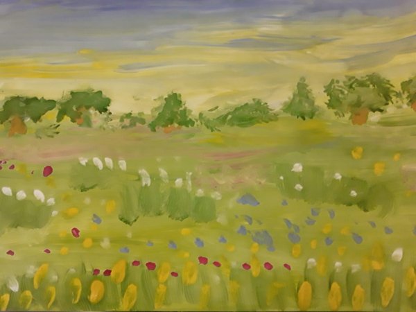 Рисунок Луга