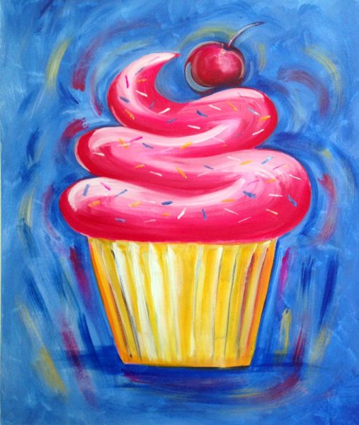 Мороженое гуашью