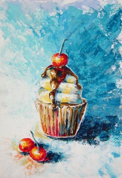 Десерт картина маслом