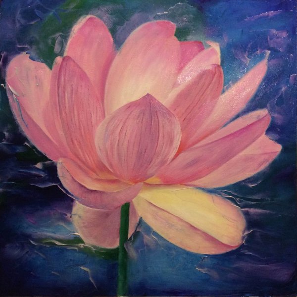 Лотос мастихином