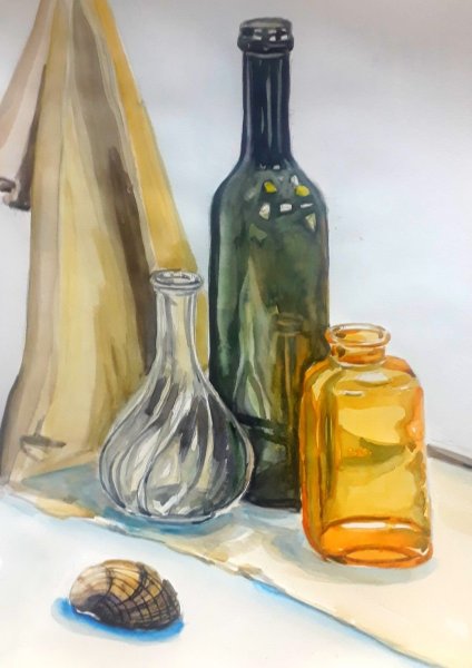 Стекло акварелью