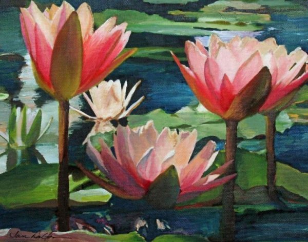 Лотос мастихином