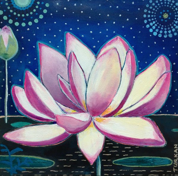 Лотос акрилом