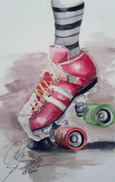 Скетчинг роликовые коньки