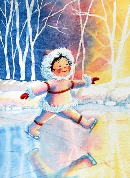 Девочка на коньках