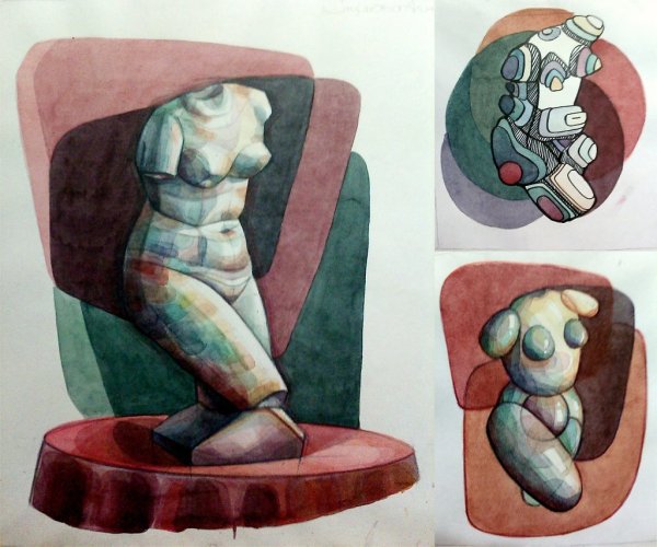 Декоративная композиция с людьми