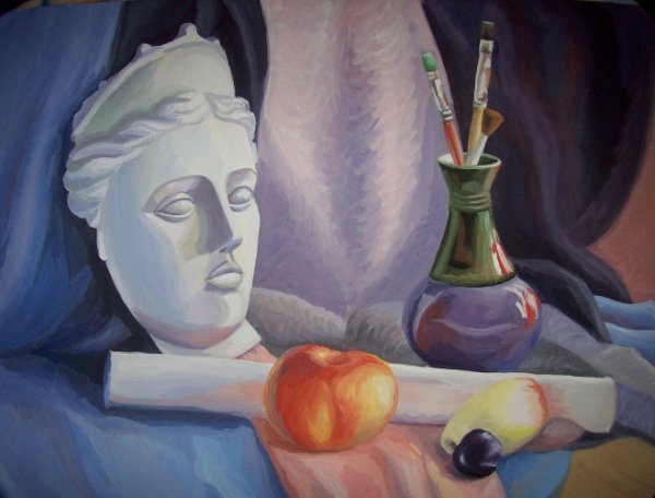 Натюрморт с гипсовой маской