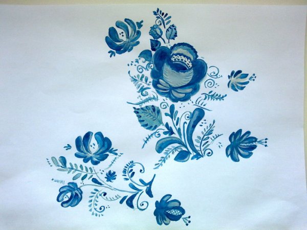 Пётр Гардеев Гжельская роспись