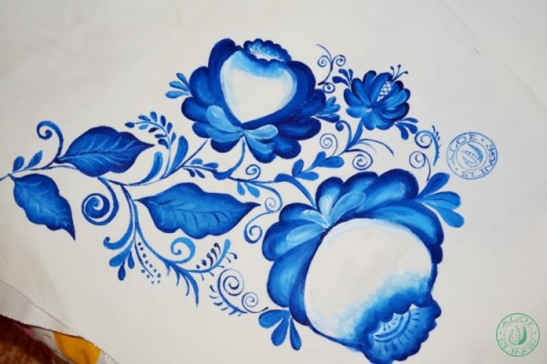 Гжельская роспись легкая