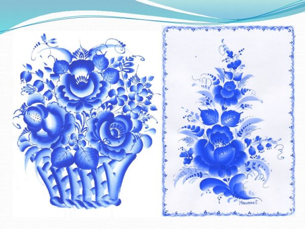 Палитра гжельской росписи