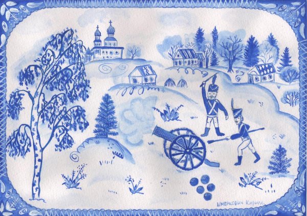 Гжель росписи Зинаиды Голубевой