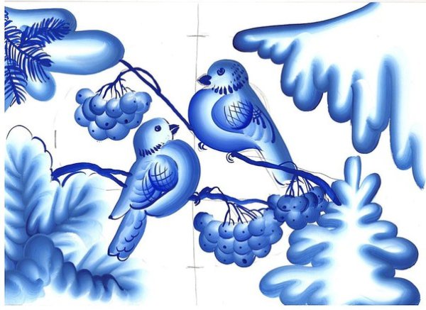 Гжель рыба кит