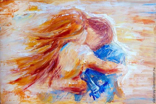 Мужчина и женщина акварель