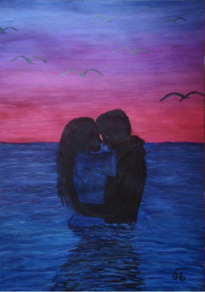 В осеннем парке под зонтом