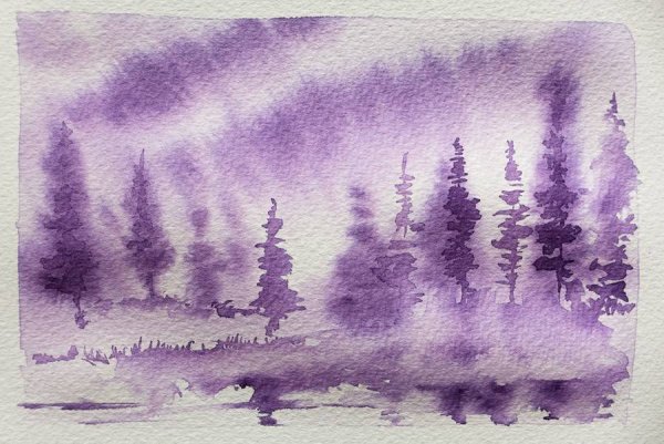 Техника лессировка акварелью