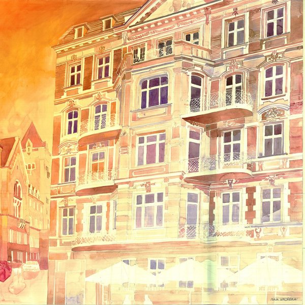 Акварель архитектура Майя Вронская