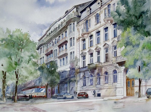 Этюд архитектурного пейзажа