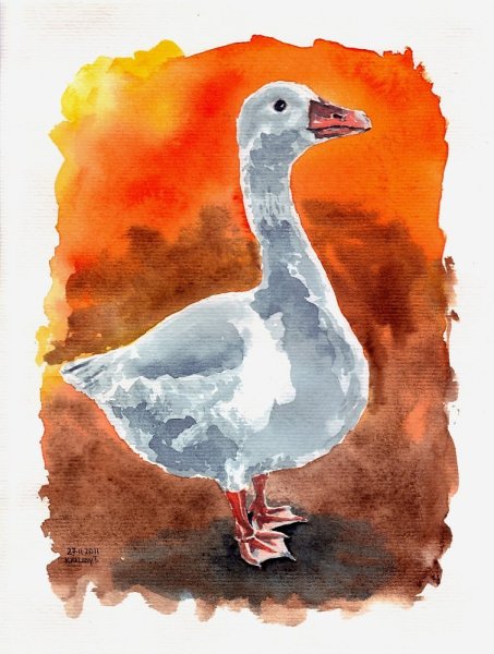 Гусь для рисования красками
