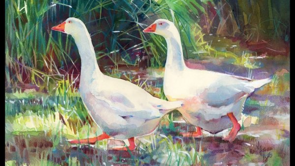 Гуси в живописи