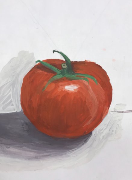 Помидор гуашью