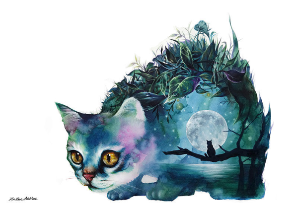 Zazac Namoo акварель лес