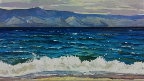 Байкал гуашью