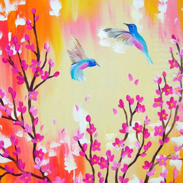 Правополушарная живопись Весна