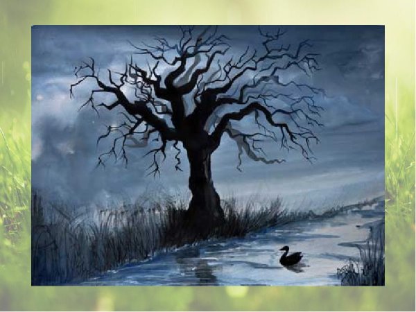 Пейзажи мистические акварелью