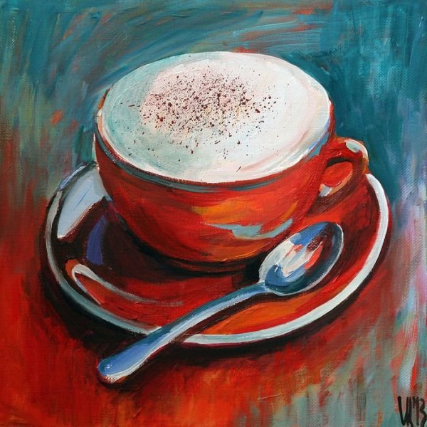 Чашка живопись